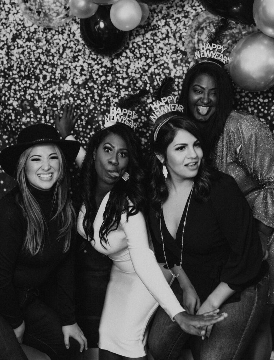 Premium DSLR photo booth setup with studio strobe flash for Denver corporate gala.